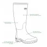 Bottes Mono Hunting Green confort caoutchouc kaki 40 à 46