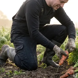 Salopette Herock Ovius homme - Noir - 300g/m² résistante
