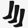 Lot 3 paires chaussettes hautes noires - Tailles 39/42 et 43/46