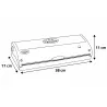 Machine sous vide Reber 9340N pour conservation alimentaire
