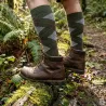 Chaussettes Jacquard kaki pour marcheurs et éleveurs