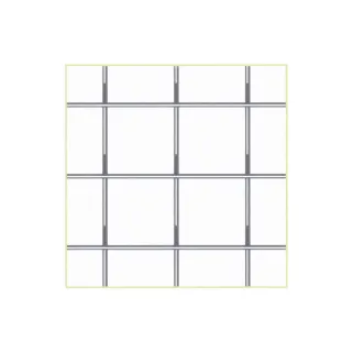 Grillage damier 25x25 mm - Hauteur 1m - Fil 1,75 mm