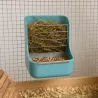 Mangeoire double usage pour lapin grain et foin