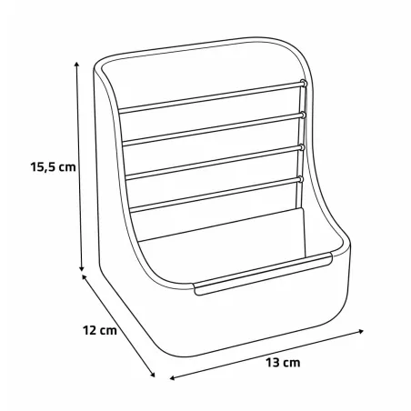 Mangeoire double usage pour lapin grain et foin