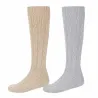 Lot de 2 paires de mi-bas chinés chasse