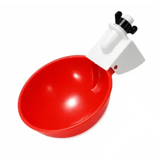 5 abreuvoirs bol rouge pour bidon volailles