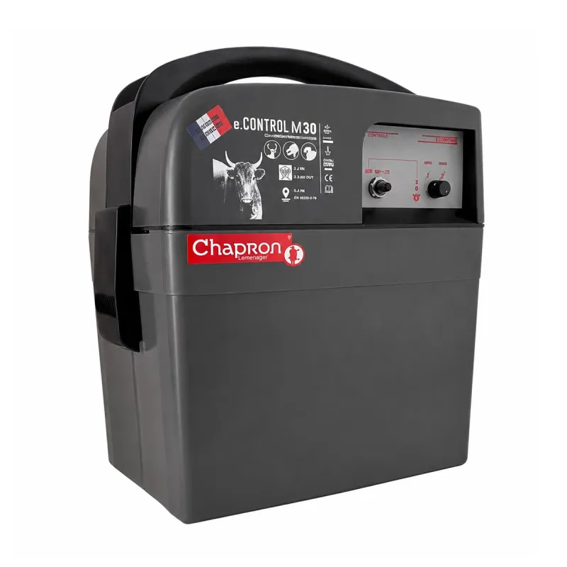 Electrificateur eCONTROL M30 - 15000V - GPS - 25 km - Alertes