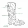 Bottes chasse camo roseaux Thinsulate 800g étanches EVA