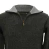 Pull col camionneur gris anthracite pour éleveurs
