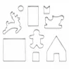 Kit 9 emporte-pièces Noël 3D - Formes festives maison