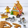 Kit 9 emporte-pièces Noël 3D - Formes festives maison