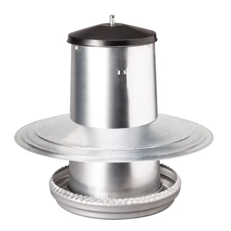 Couvercle anti-pluie pour mangeoire volaille 18kg galva