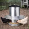 Couvercle anti-pluie pour mangeoire volaille 18kg galva