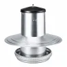 Couvercle anti-pluie pour mangeoire volaille 18kg galva
