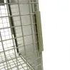 Piège à fauves pliable 2 entrées 100x30x35cm maille acier