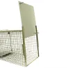 Piège à fauves pliable 2 entrées 100x30x35cm maille acier