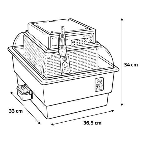Couveuse semi-auto Novital Covatutto 24 Eco multi-espèces