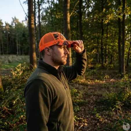 Casquette chasse Browning Digi Blaze orange/noir