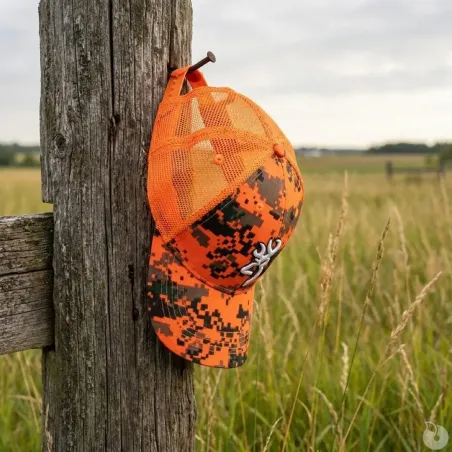 Casquette chasse Browning Digi Blaze orange/noir