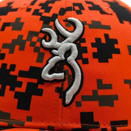 Casquette chasse Browning Digi Blaze orange/noir