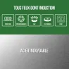 Lot 3 casseroles Tefal Infinite Ø16/18/24 cm + couvercles