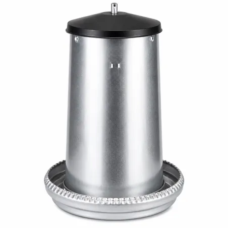 Mangeoire volaille galvanisée 18 kg - Résistante et réglable