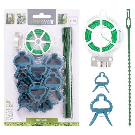Kit 61 clips de jardinage PP/PE - Attaches et supports