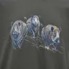 T-shirt chasse Bartavel® kaki motif sangliers