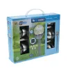 Pack de 5 lampes solaires boule en verre 6x36 cm