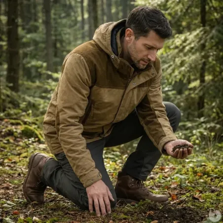 Veste Rambouillet chaude et imperméable marron XL-3XL