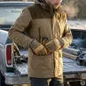 Veste Rambouillet chaude et imperméable marron XL-3XL
