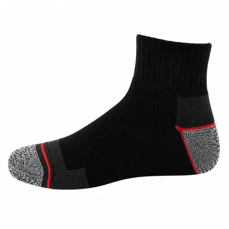 Lot 3 paires chaussettes sécurité courtes - Noir/gris