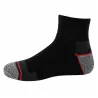 Lot 3 paires chaussettes sécurité courtes - Noir/gris