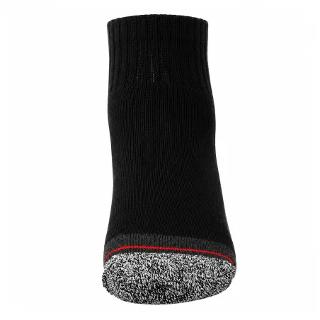 Lot 3 paires chaussettes sécurité courtes - Noir/gris