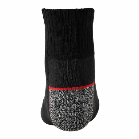 Lot 3 paires chaussettes sécurité courtes - Noir/gris
