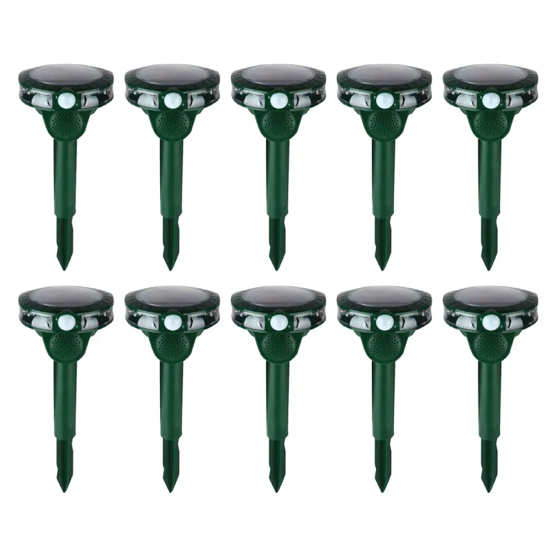 10 répulsifs solaires ultrasons anti-nuisibles jardin