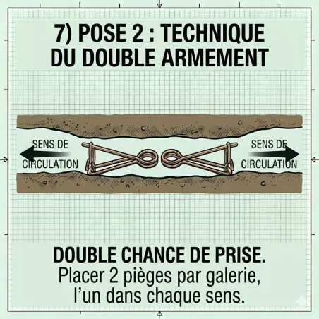 20 pièges à taupes Putange + pince de pose