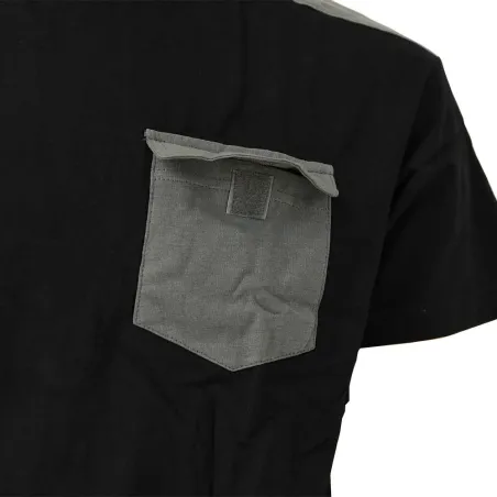 T-shirt travail Brooklyn coton noir/gris M à 4XL