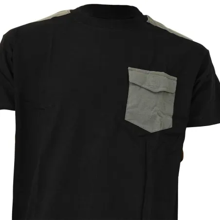 T-shirt travail Brooklyn coton noir/gris M à 4XL