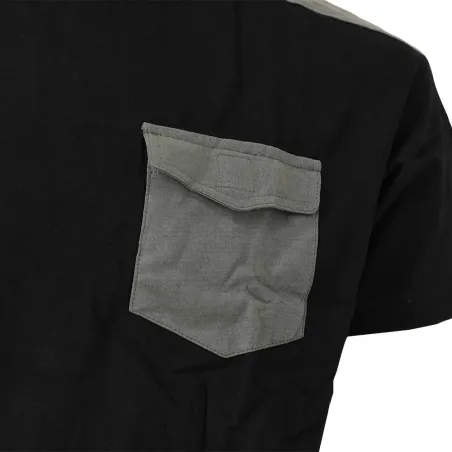 T-shirt travail Brooklyn coton noir/gris M à 4XL