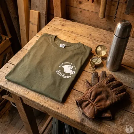 T-Shirt Keiler Hunter kaki coton 190g/m² manches courtes