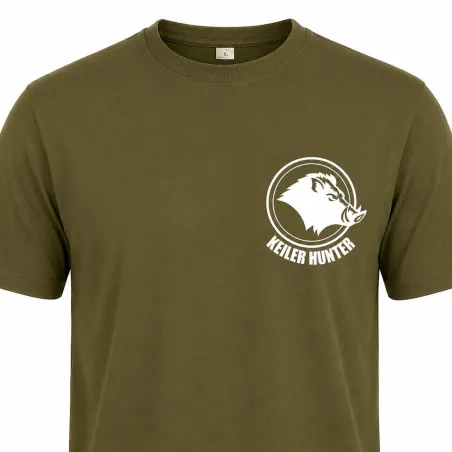 T-Shirt Keiler Hunter kaki coton 190g/m² manches courtes