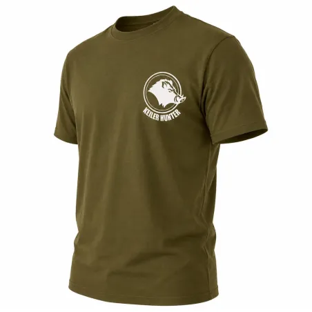T-Shirt Keiler Hunter kaki coton 190g/m² manches courtes