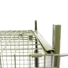 Piège à fauves pliable 2 entrées 100x25x30cm maille acier