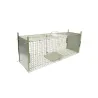 Piège à fauves pliable 2 entrées 100x25x30cm maille acier