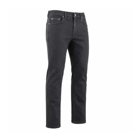 Jean droit noir extensible - 40 à 54 - robuste et confort