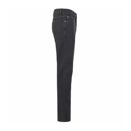 Jean droit noir extensible - 40 à 54 - robuste et confort
