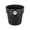 Pot Elho Ø22cm noir recyclé avec réservoir d'eau intégré