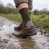 Chaussettes techniques kaki/gris pour élevage et outdoor