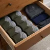 Chaussettes techniques kaki/gris pour élevage et outdoor